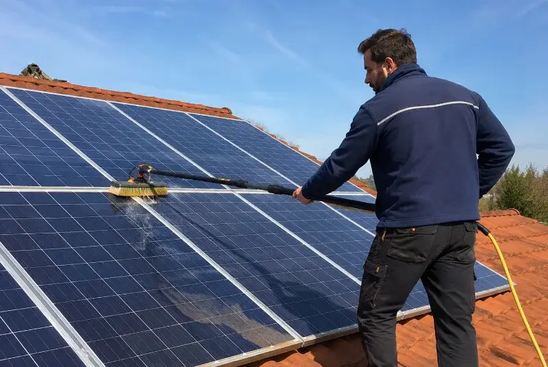 Nettoyage et entretien de panneaux solaires à Savoillan